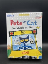 PETE THE CAT THE WHEELS on the BUS Board Game Ages 3 100 COMPLETE 2019 NIB