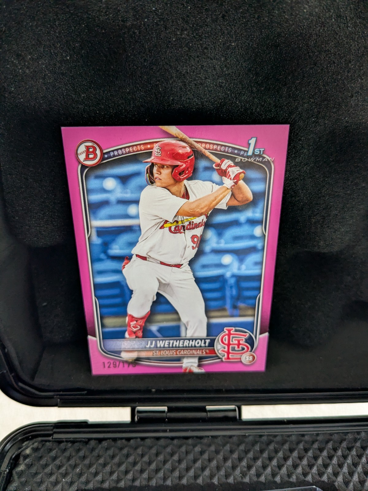 2025 Bowman 1st JJ Wetherholt /175 Pink #BP-22 St. Louis Cardinals