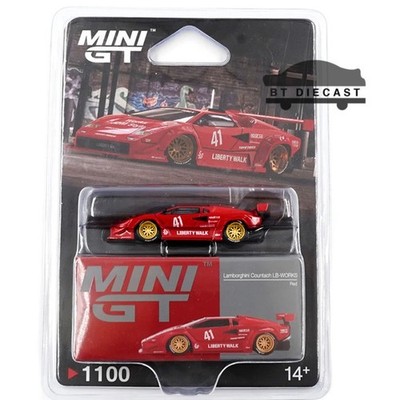 mini GT - LBWK Countach LB-ER34 セット MINI GT LBWK LAMBORGHINI COUNTACH LB-WORKS JDM STYLE #41 1/64 RED