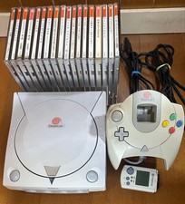 SEGA Dreamcast System Model No.HKT-3000 Console and Controller w/15 Game Softs