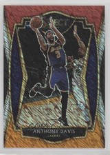 2020-21 Panini Select Premier Level Red White Orange Shimmer Prizm Anthony Davis