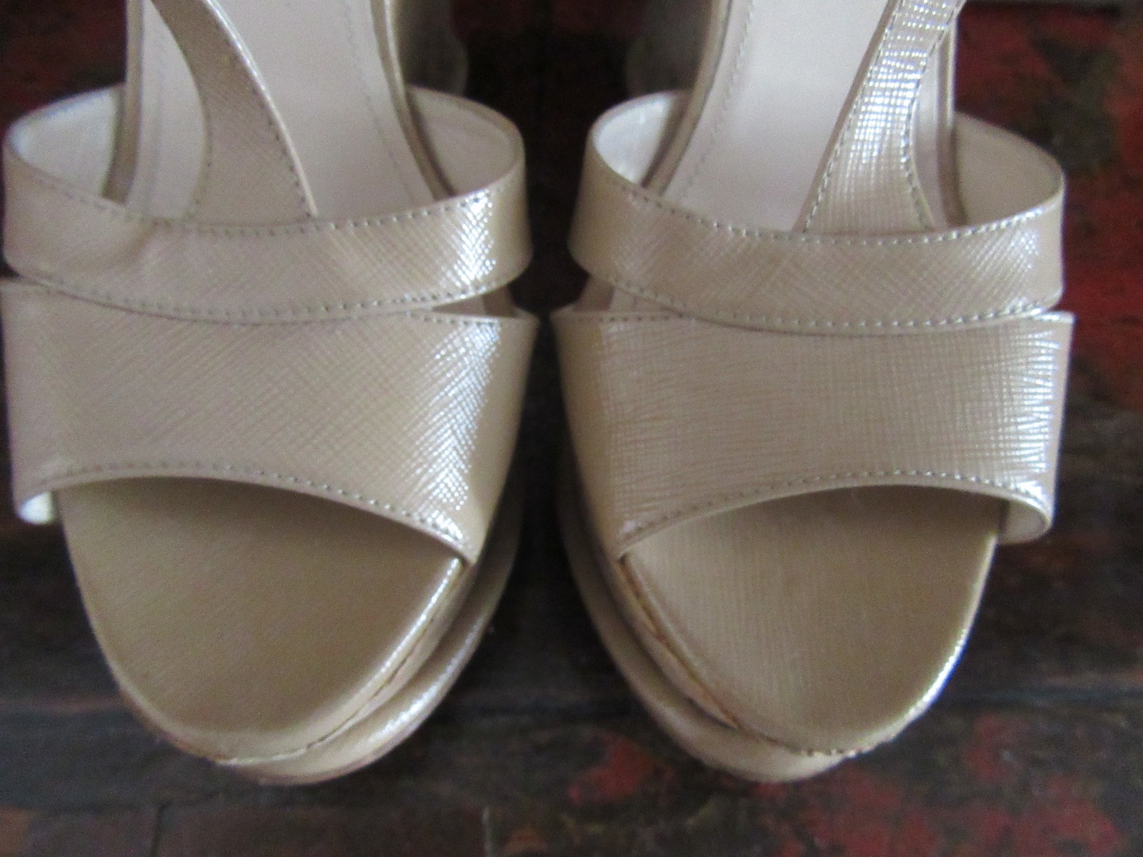 NEW PRADA Saffiano Platform Wedge Cork Sandals Black US 10 EU 40 thumbnail 10