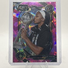 2025 Panini Select WNBA - Courtside Jackie Young #201 Pink Ice Prizm LV Aces
