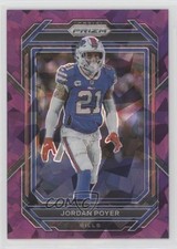 2022 Panini Prizm Purple Ice Prizm 224/225 Jordan Poyer #35 qf8