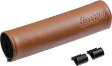Zeta Synthetic Leather Handlebar Pad 200mm Brown