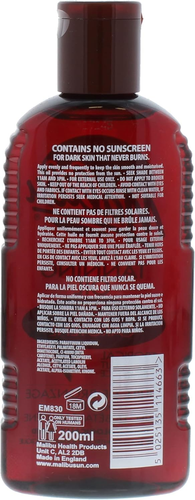 Malibu Sun Bronzing Fast Tanning Oil with Beta Carotene, Hydrating Bronzing Body - Picture 2 of 12