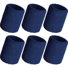 Wrist Sweatbands, Sports Sweatbands for Competition, Sweat Absorbent, for Navy