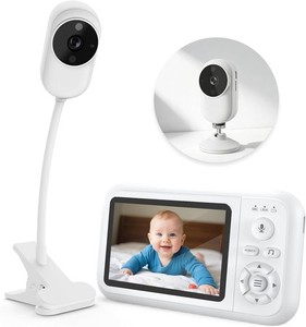 Baby Monitor with Camera 1080P No WiFi Night Vision 2-Way Audio Crying