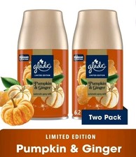 Glade Automatic Spray Refill Limited Edition PUMPKIN  GINGER Scent 2 pack - NEW