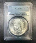 1923 Peace Silver Dollar $1 - PCGS MS64