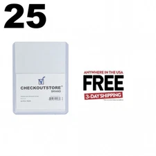25 CheckOutStore Clear Protective Toploader Card Protector (3 x 4 in) **1-3 DAYS