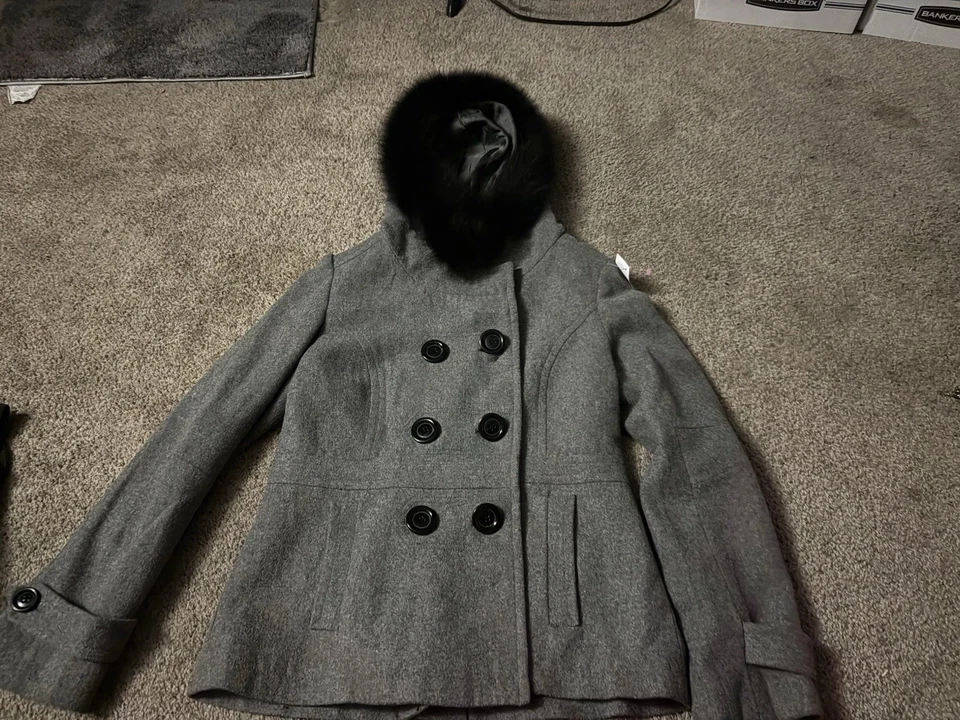 Женские только серый XL, пальто - Изображение 3 из 4