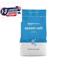 Amazon Basics Epsom Salt Soak, Unscented, Magnesium 48 Ounce Pack of 1 