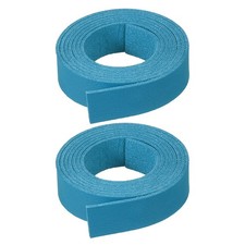 2 Pcs Faux Suede Leather Strap 15mm x 1.1 Yard Leather String Cord, Blue