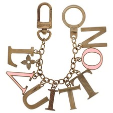 Louis Vuitton Porto Kleinial Bag Charm Keychain Gold M61020