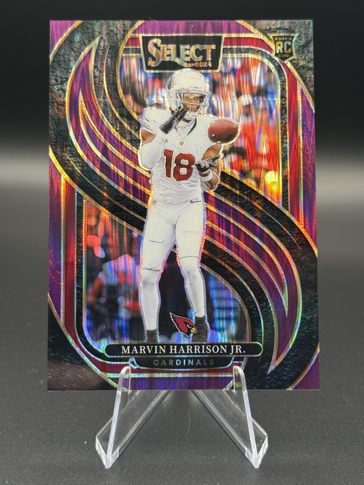 2024 Panini Select Premier Level Marvin Harrison Jr. #115 /360 Purple Shock