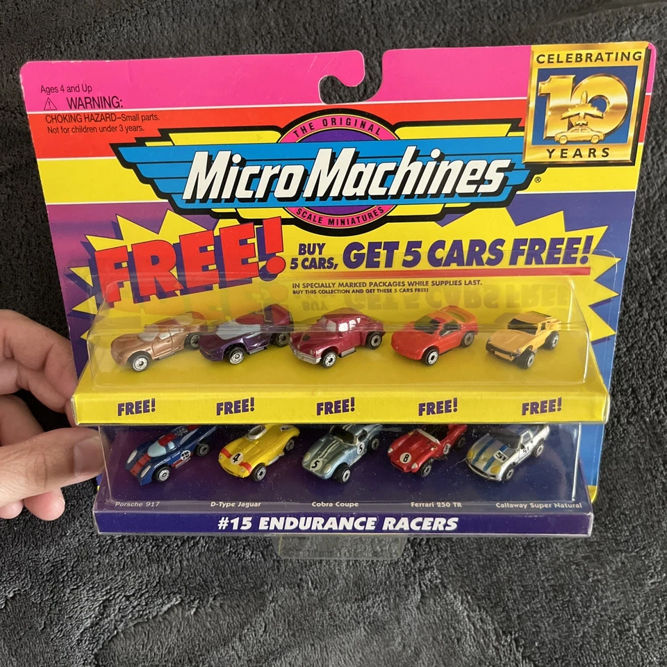 Vtg 1996 Micro Machines #15 Endurance Racers Cars NEW SEALED MOC FREE S&H - Image 2 of 4