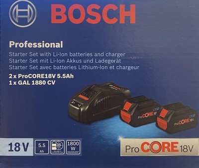 Bosch Professional Akku-Starter-Set GBA 18 V 2x ProCore 18V 5,5Ah 1600A0214C
