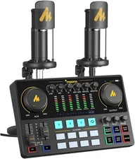 MAONO-MaonoCaster-Podcast Equipment Bundle for 2 AME2B PRO