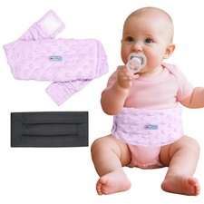 Colic and Gas Relief for Newborns and Infants, Flax Seed Heated Tummy Wrap - ...