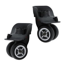 2 PCS Luggage Wheels Kit 360 Degree Suitcase Swivel Wheels Left and Right Mut...