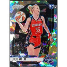 2024 Panini Prizm WNBA Julie Vanloo RC #42 WHITE ICE Prizm Parallel Mystics