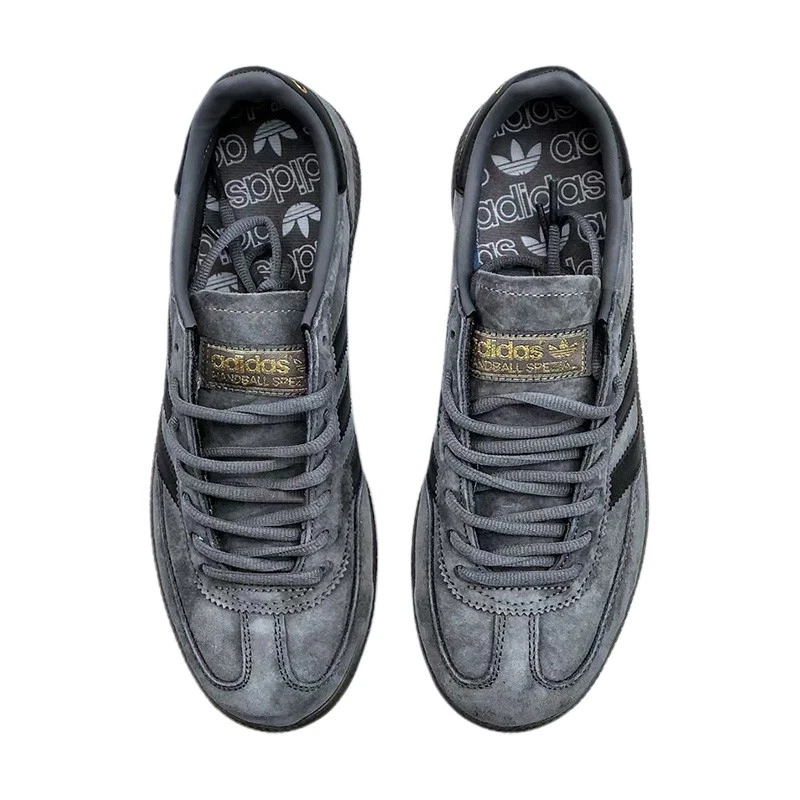 Unisex Turnschuhe Low Top Spezial-Vintage-HandballSneaker Grau/Schwarz EU 36-45 - Bild 4 von 4