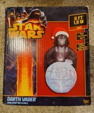 Gemmy Star Wars 6ft Inflatable Darth Vader Snow Death Star Plays Imperial March