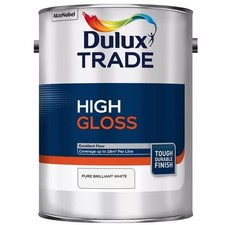 Dulux Trade High Gloss 5L Pure Brilliant White (5082976)