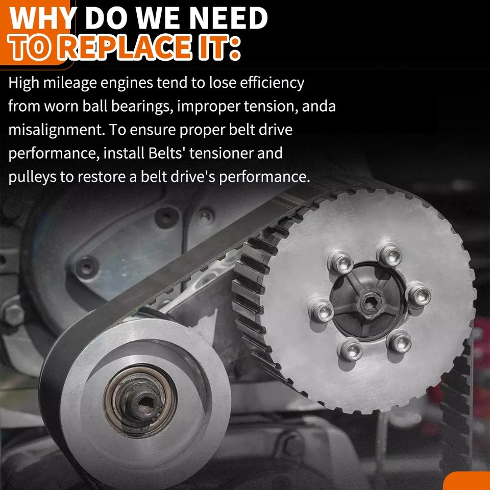 Kit de componentes de transmisión por correa serpentina de 5 piezas para Ford F-150 Lincoln Navigator GAS Foto 3 de 4