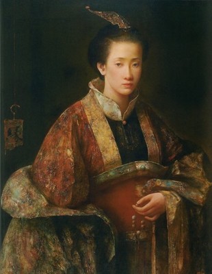 Tang Wei Min Glück Perlen Kunstdruck Poster Wanddeko visuelle Ausstellung Luxus Classi