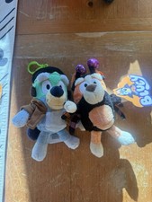 Bluey Bingo Halloween Costume Plush Clip On Backpack Hanger Bag Charm NWT Set