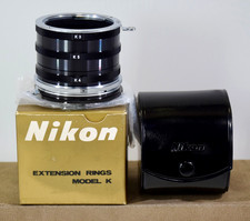 Nikon Nikkor Extension Ring Model K K1 K2 K3 K4 K5 Case  Box Nippon Kogaku NOS