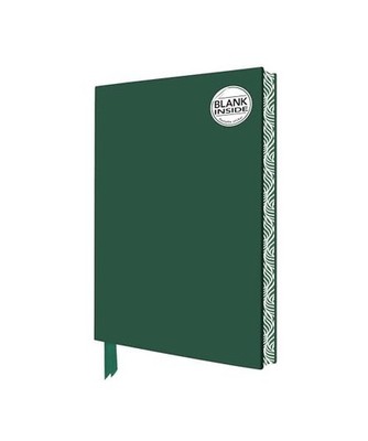 Racing Green Blank Artisan Notebook [Flame Tree Journals] 