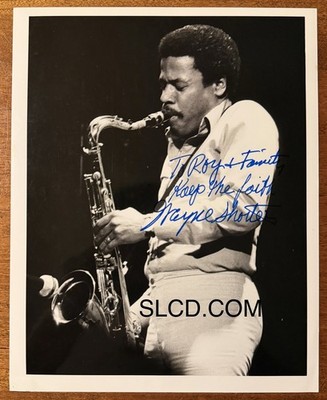 WAYNE SHORTER Weather Report UK Oktober 1977 Autogramm Konzertfoto Jazz Original