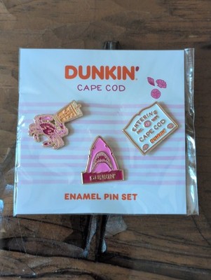 Dunkin  Donuts Cape Cod Enamel Pin Set Summer 2026