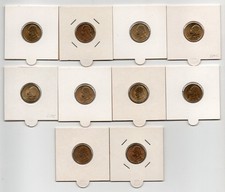 GREECE 1976/1982 - 50 Lepta - Lot Of 10 Coins - KM# 115