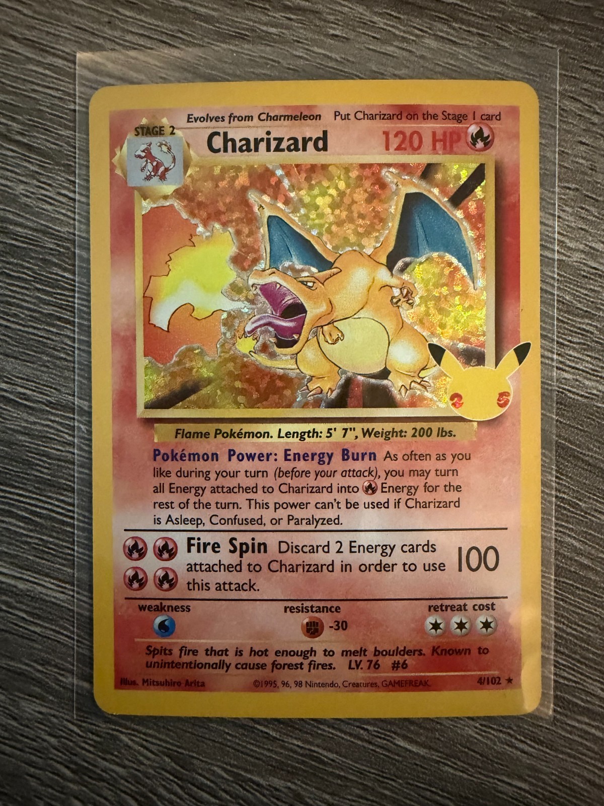 Charizard 4/102 Celebrations: Classic Collection Holo