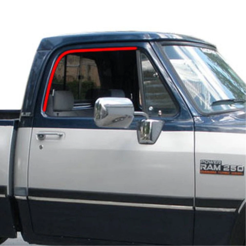 Front Upper Glass Run Channel Seals Pair Set for Dodge D W Series Pickup Truck - Image 4 of 4