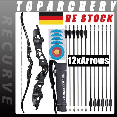62'' ILF Recurvebogen 25-60lbs Takedown Jagdbogen Bogenschießen Wettkampf Sport