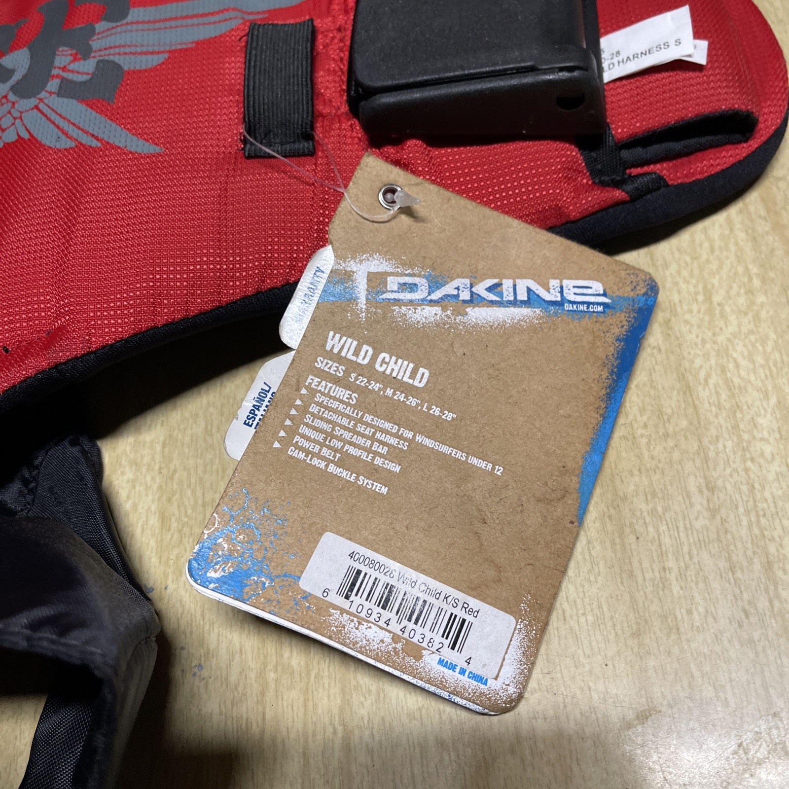 Dakine Wild Child Kite Boarding and Wind Surfing Seat Harness Size Small