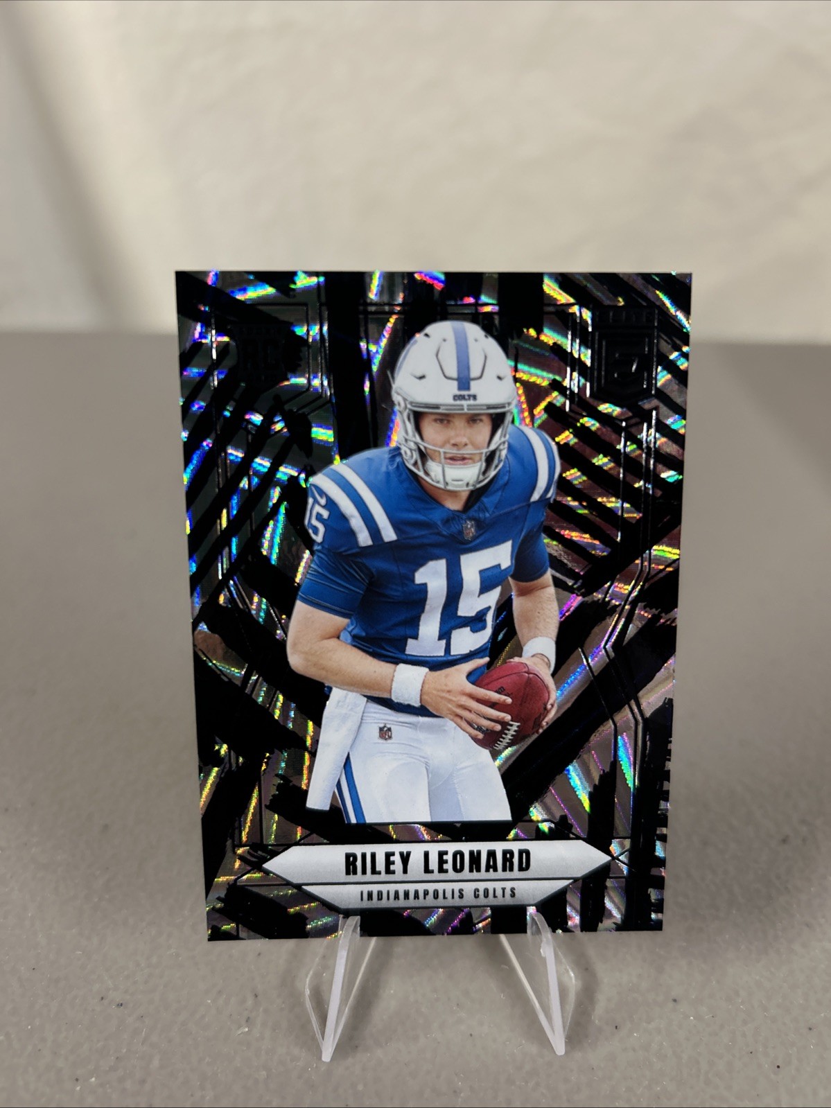 2025 Panini Elite Riley Leonard SSP Case Hit Razzle Dazzle Rookie Colts #170