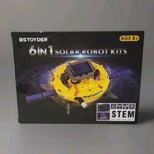 STEM Build Learn Solar Robot Space Shuttle Astronaut 6-In-1 Robot Model Kit C1