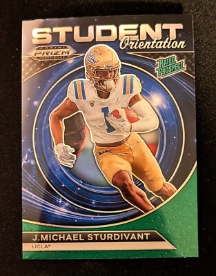 2024 Prizm Draft Picks Green Student Orientation J.Michael Sturdivant UCLA