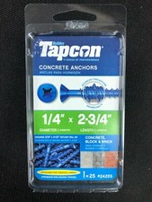 24285 Tapcon 25-Pack 2-3/4-in x 1/4-in Concre...