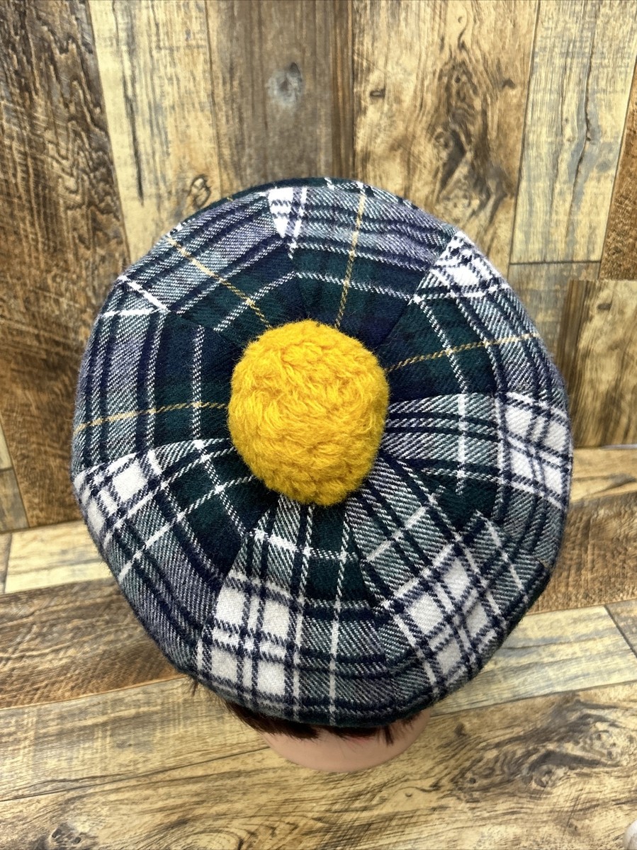 Vintage Tartan Plaid Golf Hat Royal Troon Anderson Ireland 