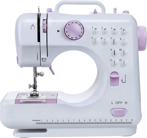 Electric Sewing Machine Portable Crafting Mending Machine 12 Built-In Stitches - Picture 1 of 13