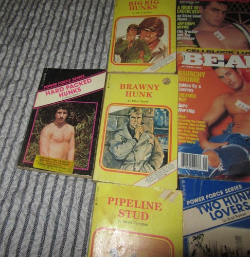 Vintage Gay Interest Male Mens Magazine LOT OF 5 Books and 5 Mini Magazines - 第 4/8 張圖片