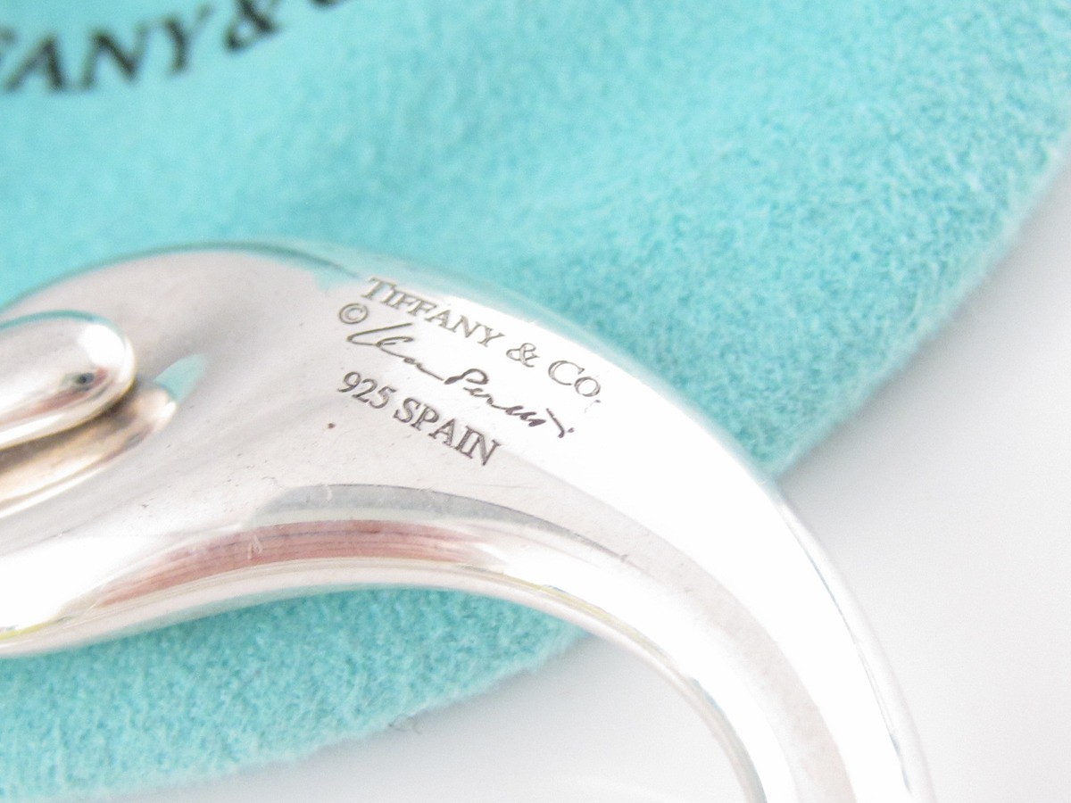 Tiffany and Co Silver Peretti Eternal Circle Key Ring Keychain