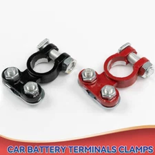 2 PCS Positive & Negative Pole Car Terminal End Battery Clamp Clip Connector US.